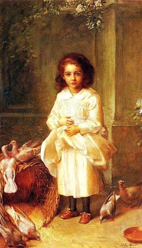 Merritt Anna Lea Portrait Of Miss Ethel D Arcy Aged 6 1888 canvas print