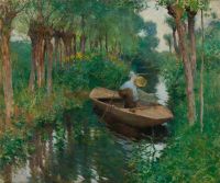 Metcalf Willard Leroy On The River canvas print