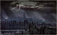 Meteyard Sidney Harold Lucifer Flying Over The City 1910