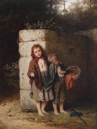 Meyer Von Bremen Johann Georg Bettelnde Kinder