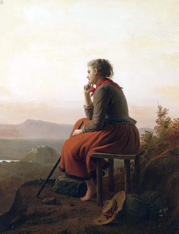 Meyer Von Bremen Johann Georg Over The Hills And Far Away canvas print