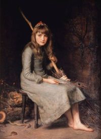 Millais John Everett Cinderella 1881 canvas print