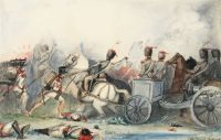 Millais John Everett In The Midst Of A Battle 1840s canvas print