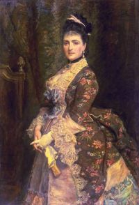 Millais John Everett Mrs Bischoffsheim 1873 canvas print
