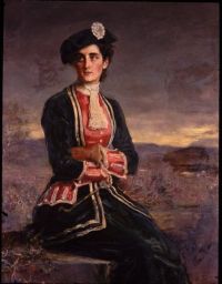 Millais John Everett Portrait Of Diana Vernon 1880 canvas print