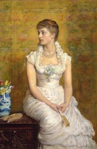 Millais John Everett Portrait Of Lady Campbell Nee Nina Lehmann 1884