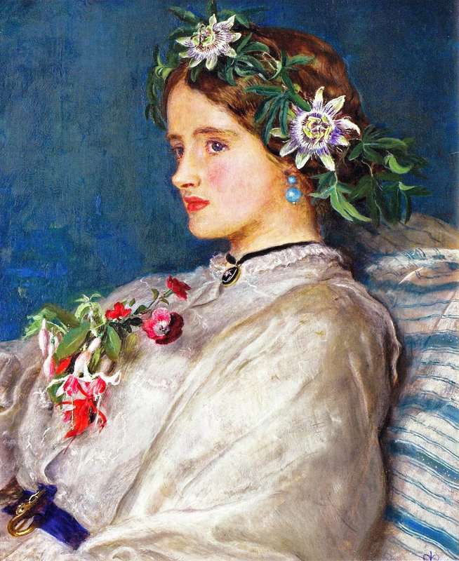 Millais John Everett Portrait Of Mary Eyres canvas print