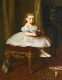 Millais John Everett Portrait Of Miss Davison 1866