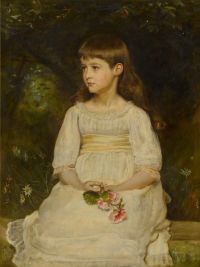 Millais John Everett Portrait Of Miss Scott Daughter Of The Late Thomas Alexander Scott Of Philadelphia 1883 canvas print