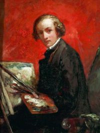 Millais John Everett Self Portrait canvas print