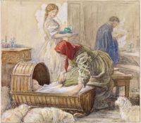 Millais John Everett Die Angler der Taube von Harriet Martineau Farmer Chells Kitchen 1862