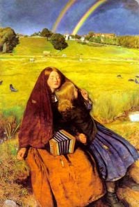 Millais John Everett The Blind Girl 1854 56 canvas print