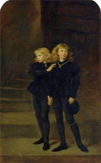Millais John Everett The Princes In The Tower 1878 canvas print