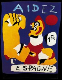 Miro Aidez L Espagne Help Spain canvas print