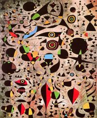Miro Woman Encircled By The Flight Of A Bird canvas print