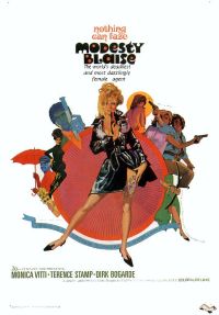 Modesty Blaise 1966 영화 포스터 캔버스 프린트