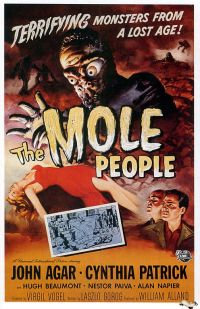 Stampa su tela del poster del film Mole People 1956