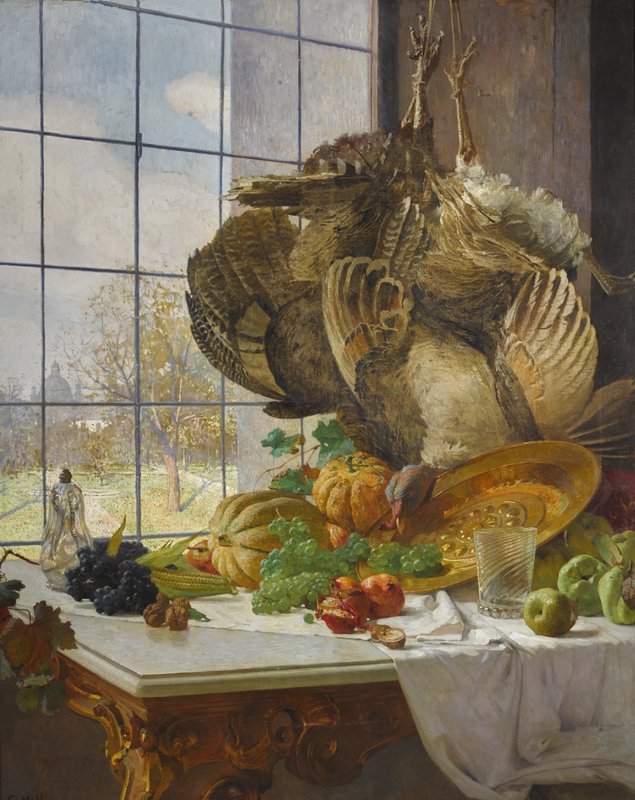 Moll Carl Autumn Still Life In The Artist S Studio 1897 canvas print