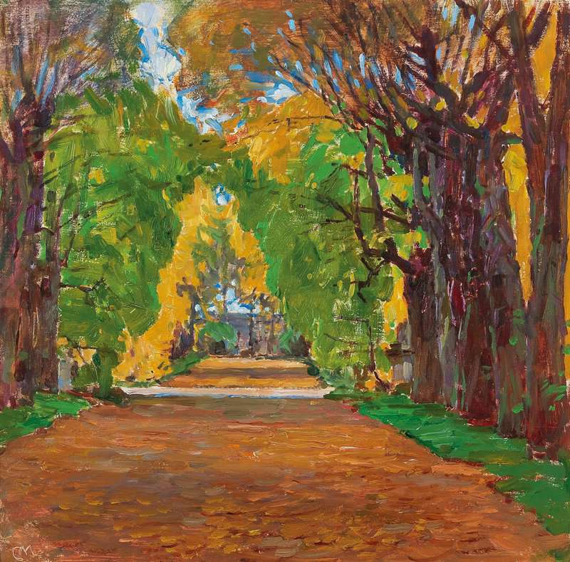 Moll Carl Motiv Aus Dem Schlo Park In Jevisovice Ca. 1930 canvas print