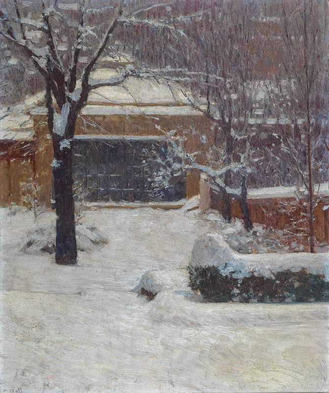 Moll Carl Winter At Hohe Warte Rothschild Gardens Ca. 1902 canvas print