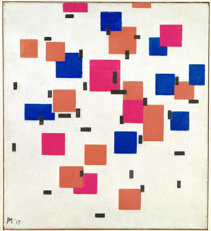 Mondrian Composition In Color A canvas print