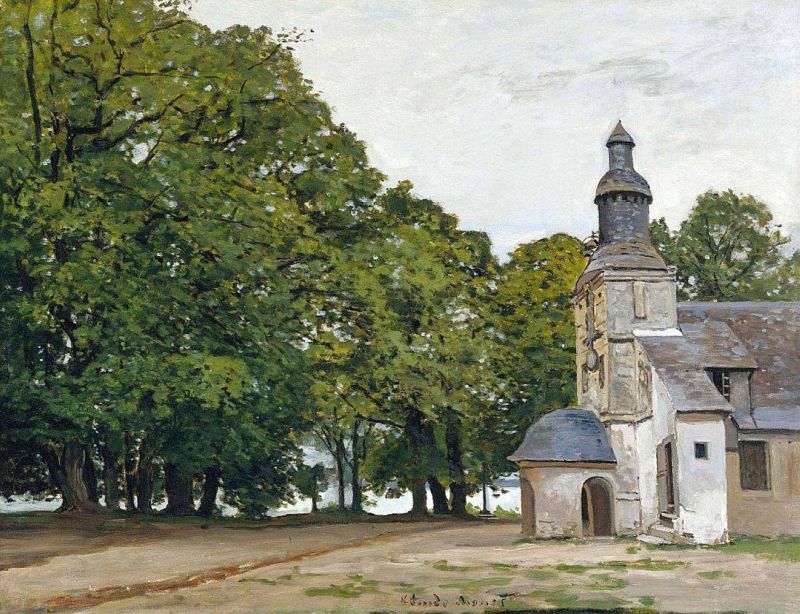 Monet Claude The Chapel Notre-dame De Grace At Honfleu canvas print
