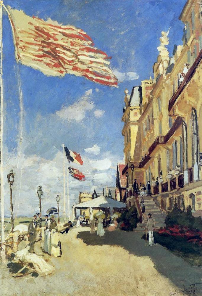 Monet Claude The Hotel Des Roches Noires At Trouville canvas print