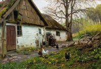 Monsted Bromolle Farm With Chickens