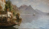 Monsted Gandria Lago Di Lugano canvas print