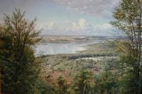Monsted Himmelbjergit View Over Jul Lake From H.c. Andersen-s Creek canvas print