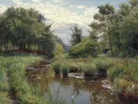 Monsted Peder A Clearing in the Woods في يوم صيفي بواسطة تيار 1893