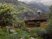 Monsted Peder A Cottage In Gastein Austria 1912 canvas print