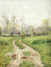 Monsted Peder A Country Lane 1899