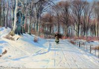 Monsted Peder A Danish Winter Landscape canvas print