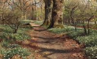 Monsted Peder A Spring Day In Charlottenlund Forest 1915