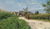 Monsted Peder A Summer Day In The Countryside 1898 canvas print