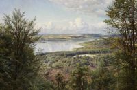Monsted Peder A View From Hans Christian Andersen S Bank Himmelbjergit Denmark 1927 canvas print