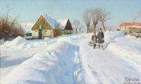 Monsted Peder A Winter Day In Glostrup