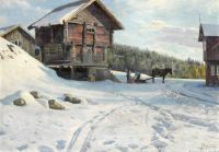 Monsted Peder An Old Pantry In Bolkesjo Norway 1934 canvas print