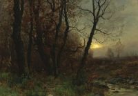 Monsted Peder Herbstspaziergang im Wald 1914