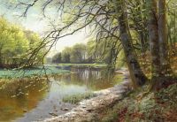 Monsted Peder Brook In A Spring Forest With Beech Trees Becoming Green 1901