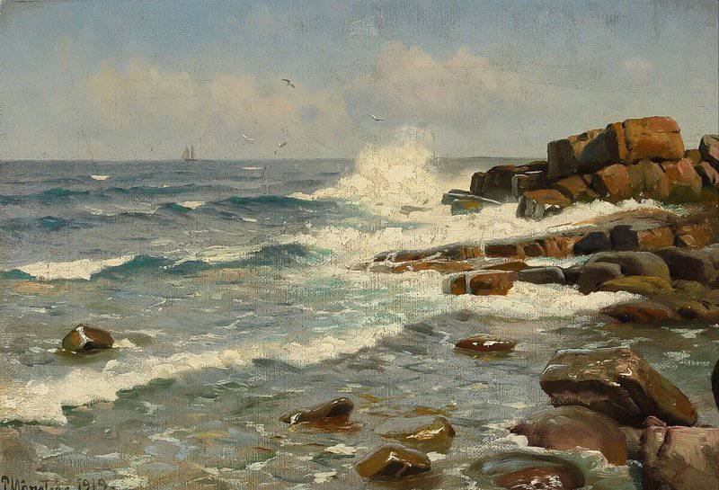 Monsted Peder Coastal View From Bornholm 1919 canvas print