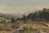 Monsted Peder Griechische Landschaft Mit Weinbergen 1895