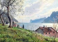 Monsted Peder Lake Garda Seen From Torbole 1932 canvas print
