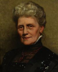 Monsted Peder Portrait Of Julie Augusta Elisabeth Dilleben Nee Winther canvas print
