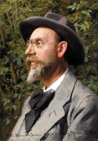 Monsted Peder Porträt von Professor Jacobsen