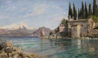 Monsted Peder St. Vigilio On Lake Garda 1909 canvas print