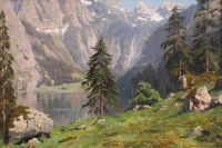 Monsted Peder Summer Day At Obersee Bei Konigsee 1914 canvas print