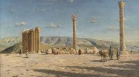 Monsted Peder The Temple Of Zeus In Athens 1894 canvas print