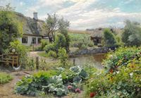 Monsted Peder The Village Pond In Langemark. Samso 1932 canvas print
